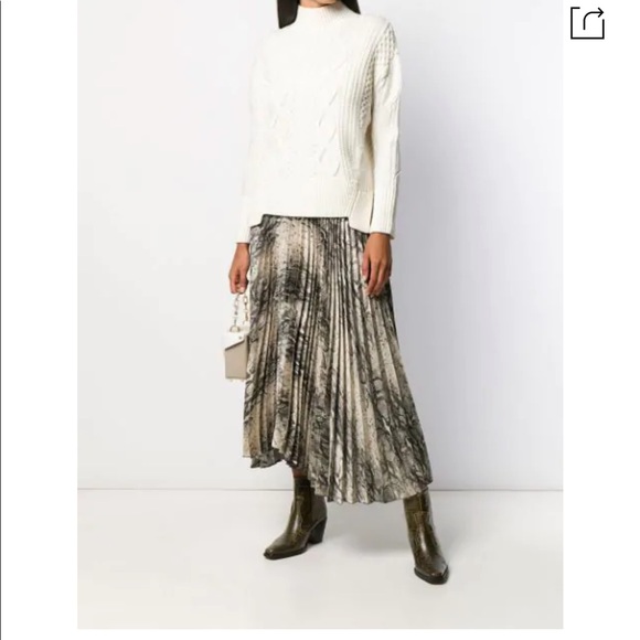 Wandering snakeskin midi skirt size 36 xxs - Picture 5 of 13